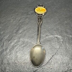 Vintage Celest Silver Plated California Quail Poppy Souvenir Spoon Australia